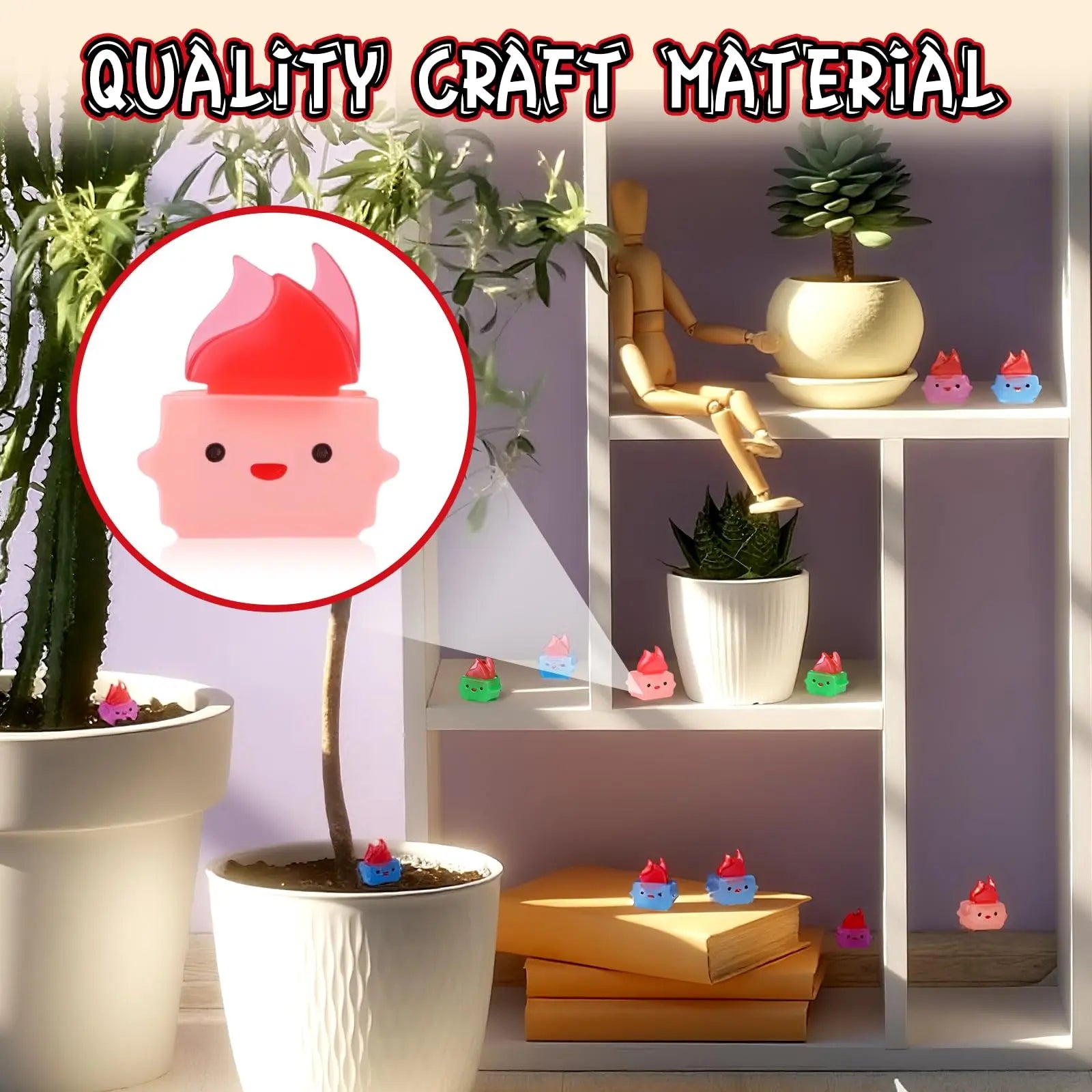 Vital-Habitat™ Mini Luminous Dumpster Fire Ornaments – Glow in the Dark Emotional Support Desk Figures for Coworkers & Office Decor (50/100 Pcs)