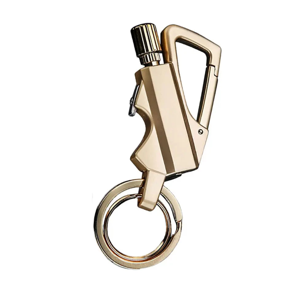 Vital-Habitat™ 3-in-1 Utensils Multi-Tool Keychain – Portable Pocket Bottle Opener & Refillable Emergency Lighter EDC Gear