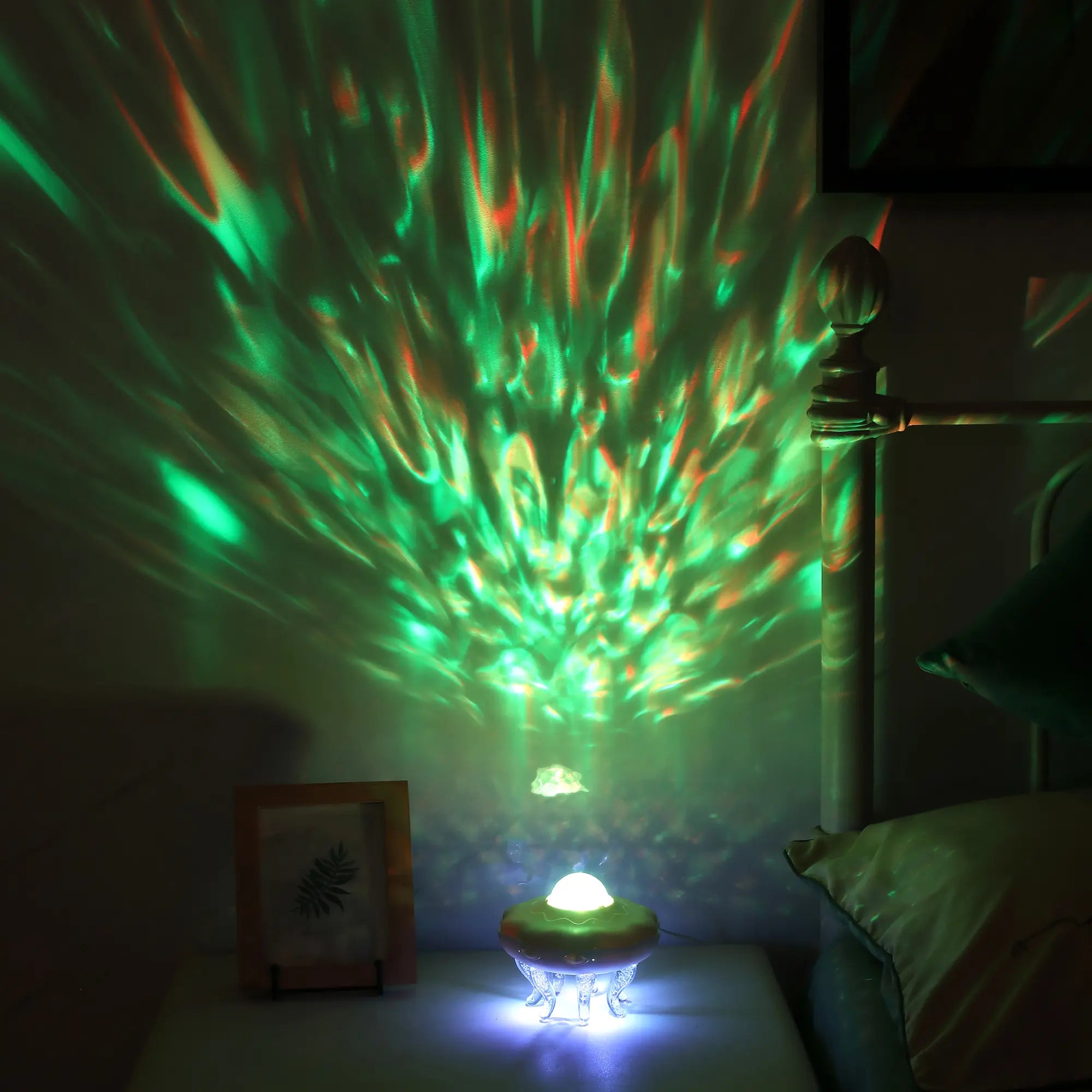 Vital-Habitat™ Jellyfish Ocean Wave Projector – Remote Control LED Nightlight with Timer & USB Power for Kids' Bedroom & Cozy Decor