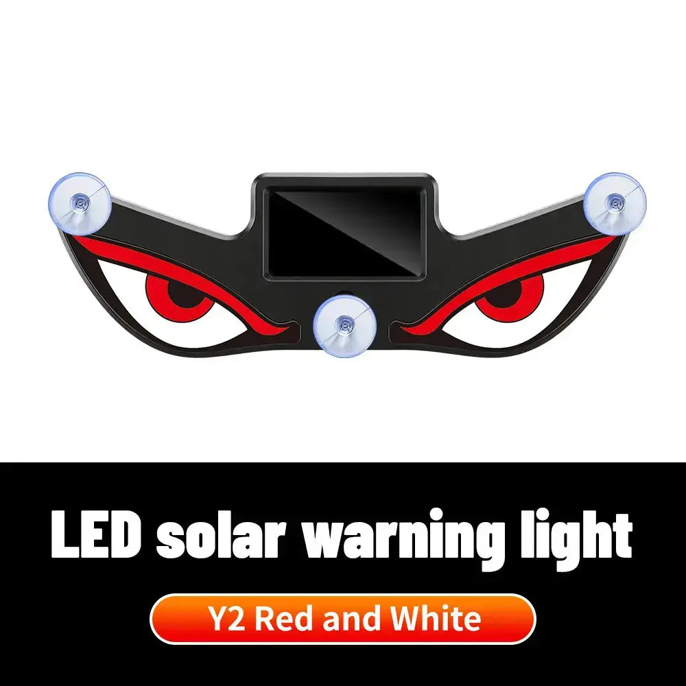 Vital-Habitat™ Dynamic LED Car Rear Window Display – Programmable Vampire Devil Eye Emoji Panel & Scrolling Message Screen with Solar & Type-C Charging