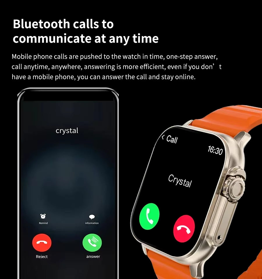 Vital-Habitat™ X10 Ultra Smartwatch – 2.01" Infinity Display, Bluetooth Calling & Advanced Health Tracker (Android & iOS)