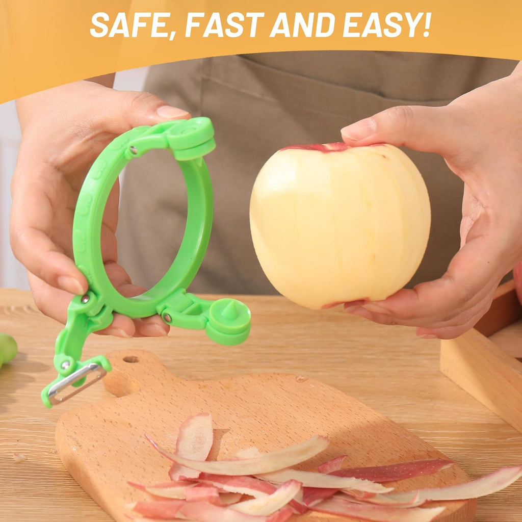 Handheld Apple Peeler for Apple Pear  Manual Rotating Apple Pear Peeler Zester Kitchen Gadget Apple Peeling Hand Rotation Fruit Spiralizer Peeler Machine Gift Ideas