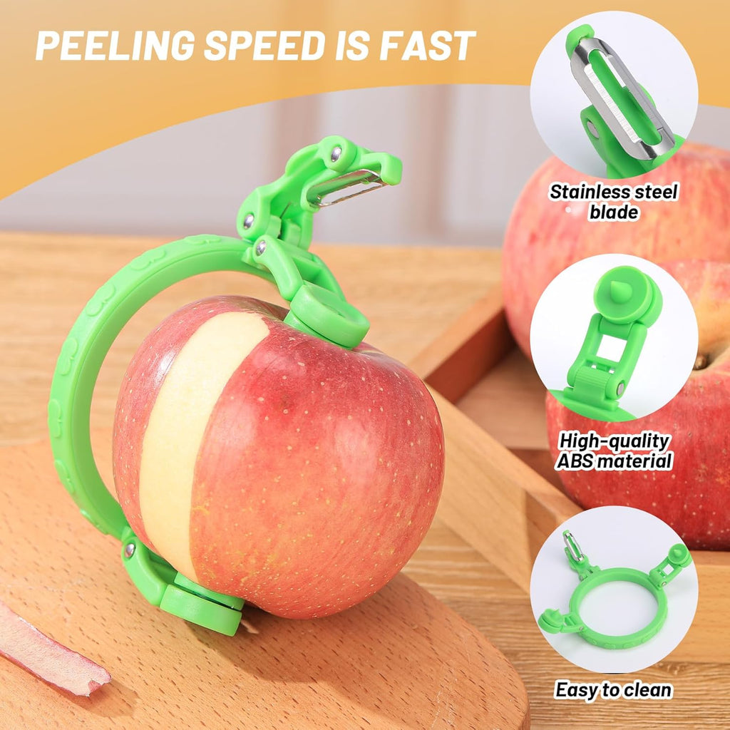 Handheld Apple Peeler for Apple Pear  Manual Rotating Apple Pear Peeler Zester Kitchen Gadget Apple Peeling Hand Rotation Fruit Spiralizer Peeler Machine Gift Ideas