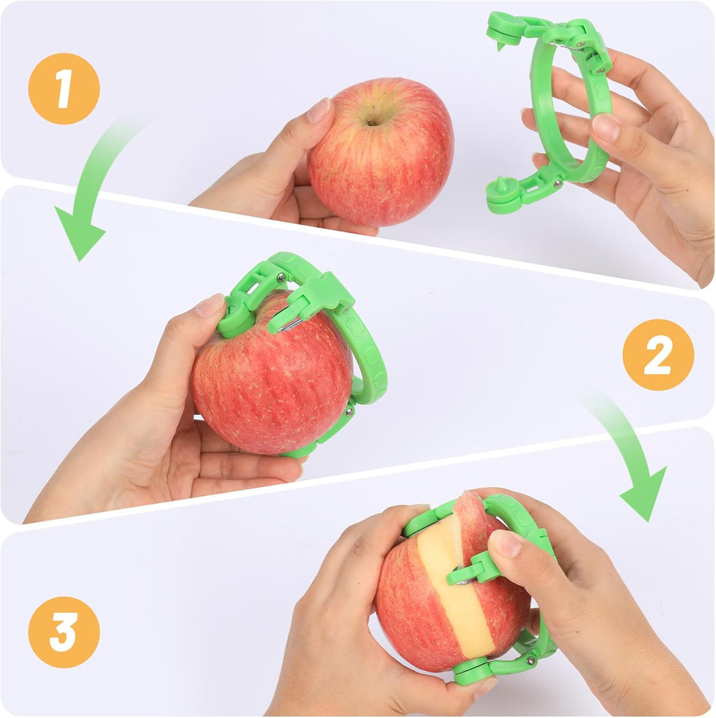 Handheld Apple Peeler for Apple Pear  Manual Rotating Apple Pear Peeler Zester Kitchen Gadget Apple Peeling Hand Rotation Fruit Spiralizer Peeler Machine Gift Ideas