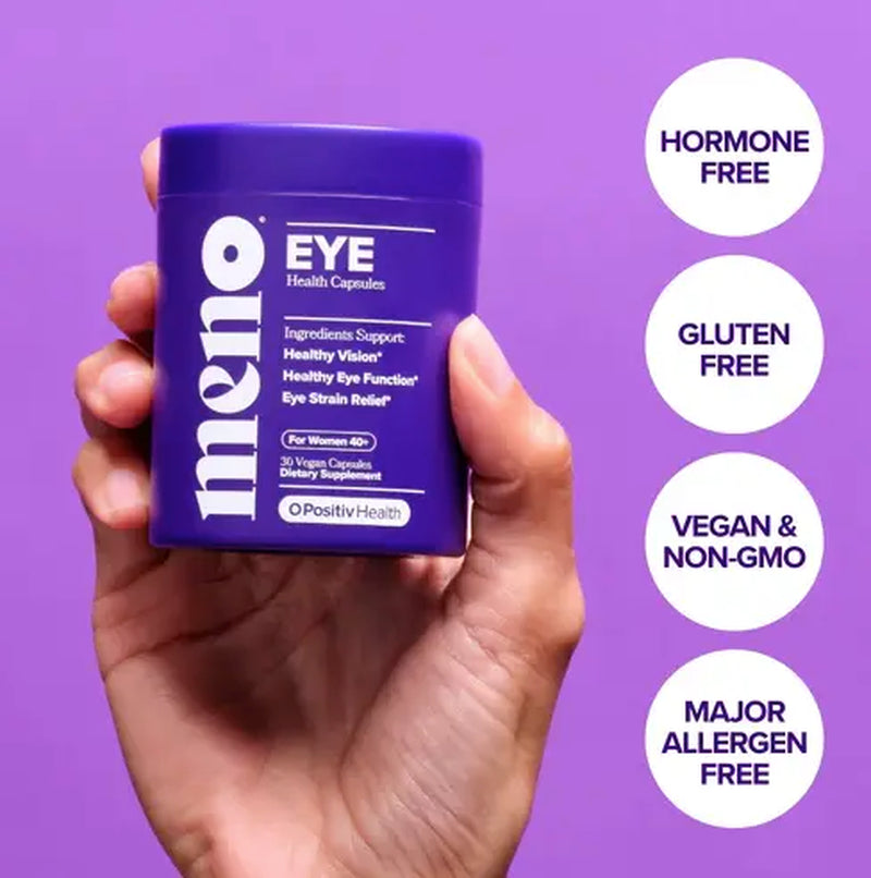 Vital-Habitat™ MENO Eye Health & Vision Support – Advanced Lutein & Zeaxanthin Formula for Women 40+, Relieves Dryness & Eye Strain