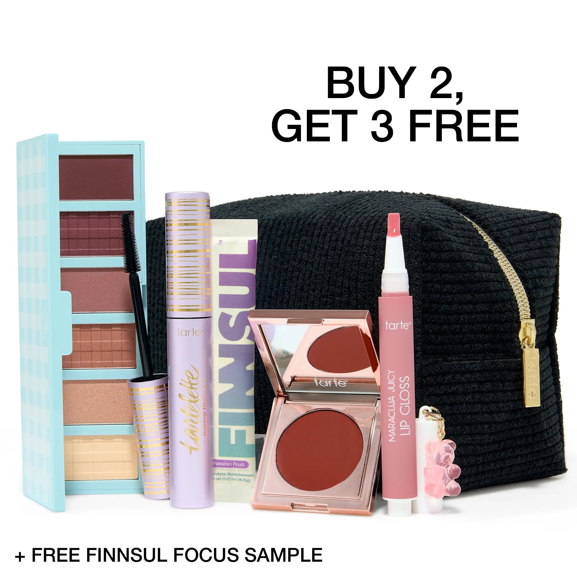 Vital-Habitat™ Viral 5-Piece Custom Beauty Kit – Full Face Makeup Set with Cosmetic Bag, Eye Palette & Lip Gloss (Buy 2, Get 3 Free)