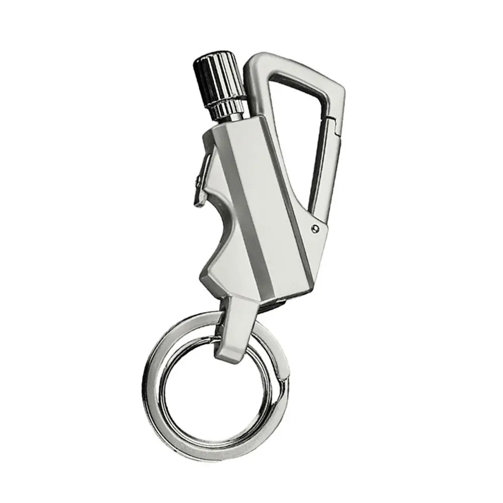 Vital-Habitat™ 3-in-1 Utensils Multi-Tool Keychain – Portable Pocket Bottle Opener & Refillable Emergency Lighter EDC Gear