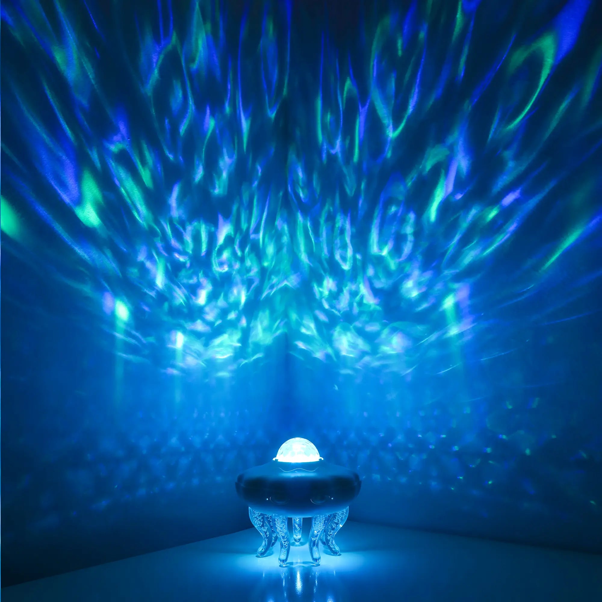Vital-Habitat™ Jellyfish Ocean Wave Projector – Remote Control LED Nightlight with Timer & USB Power for Kids' Bedroom & Cozy Decor