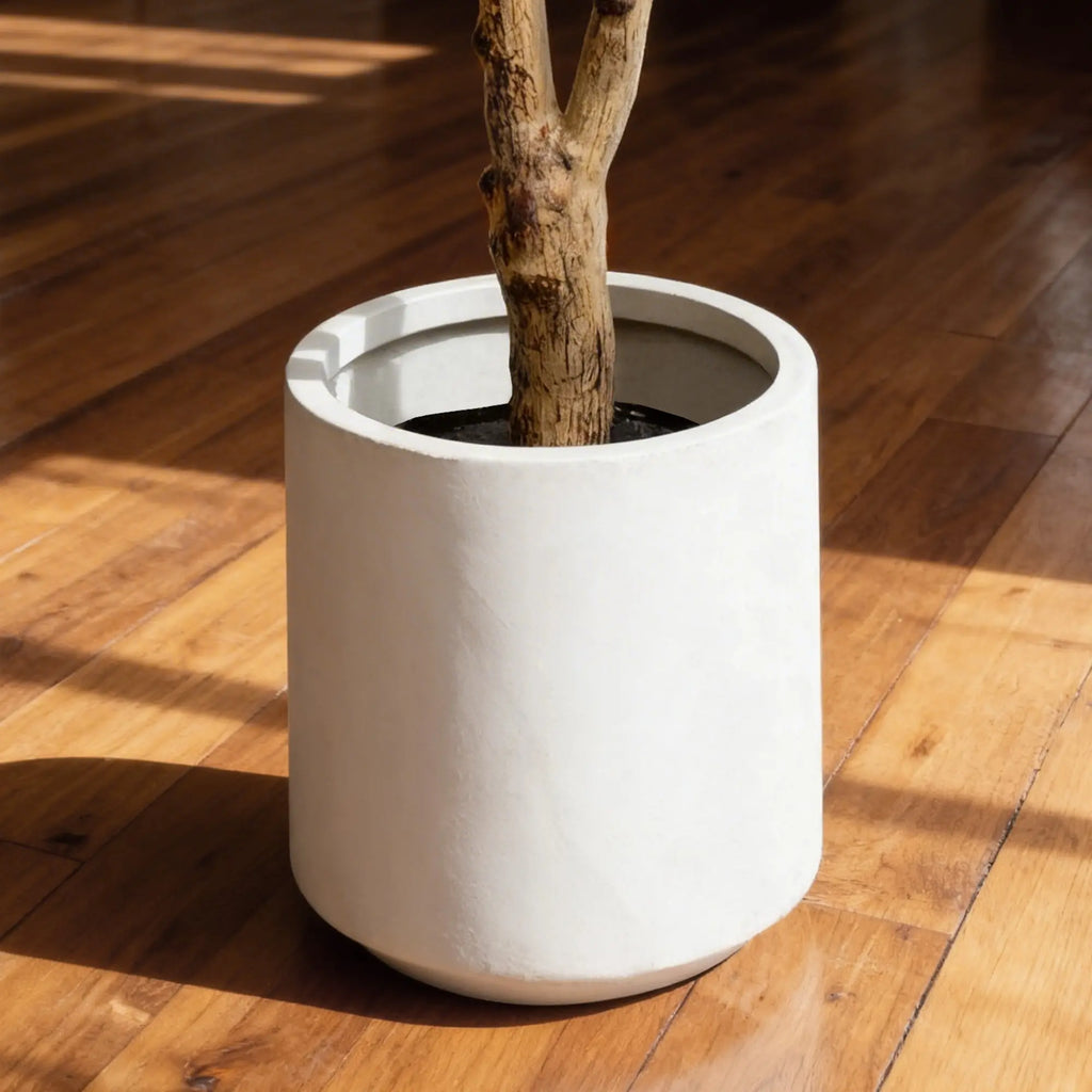 Vital-Habitat™ Lifelike Artificial Olive Tree in Modern White Pot – 5/6/7 FT Faux Silk Indoor Plant for Home & Office Decor