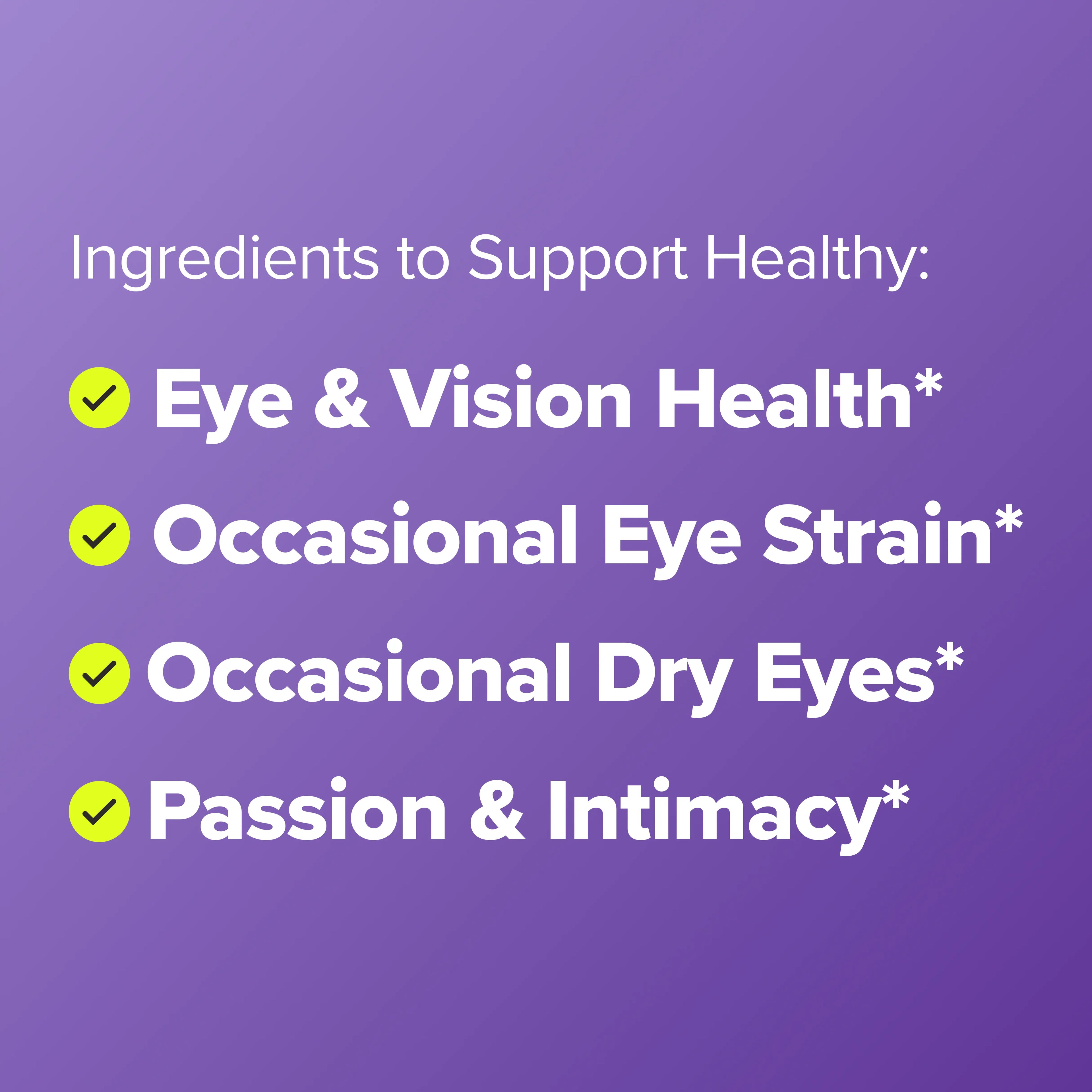 Vital-Habitat™ MENO Eye Health & Vision Support – Advanced Lutein & Zeaxanthin Formula for Women 40+, Relieves Dryness & Eye Strain