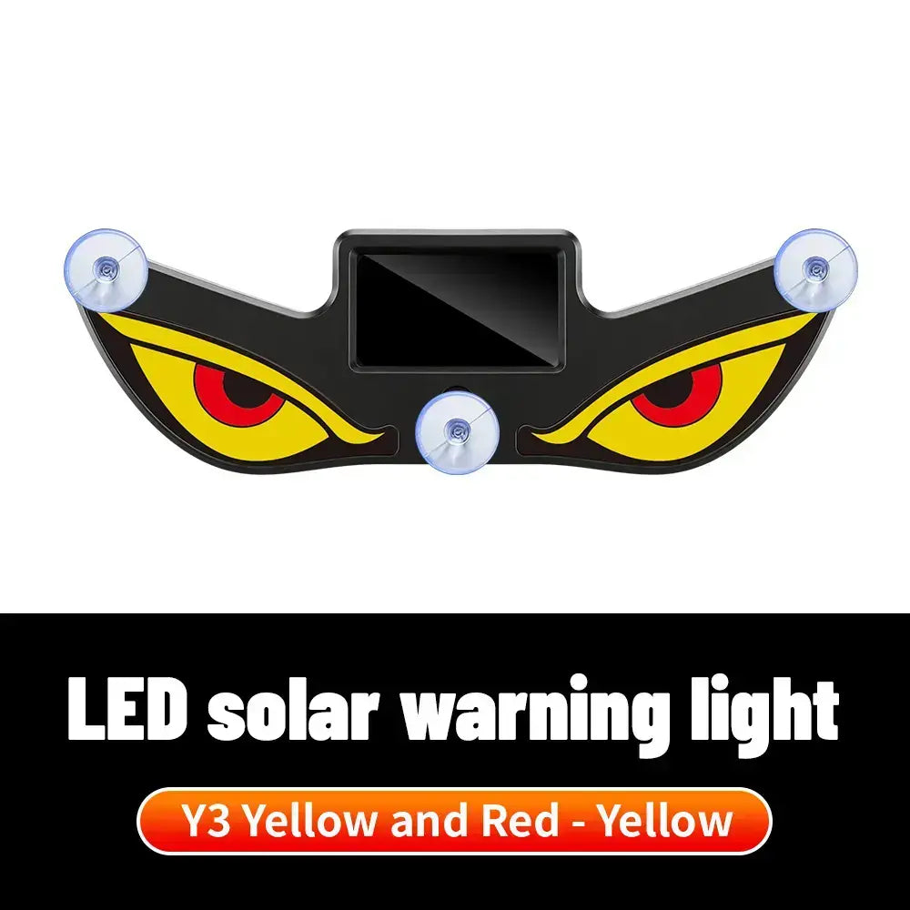 Vital-Habitat™ Dynamic LED Car Rear Window Display – Programmable Vampire Devil Eye Emoji Panel & Scrolling Message Screen with Solar & Type-C Charging