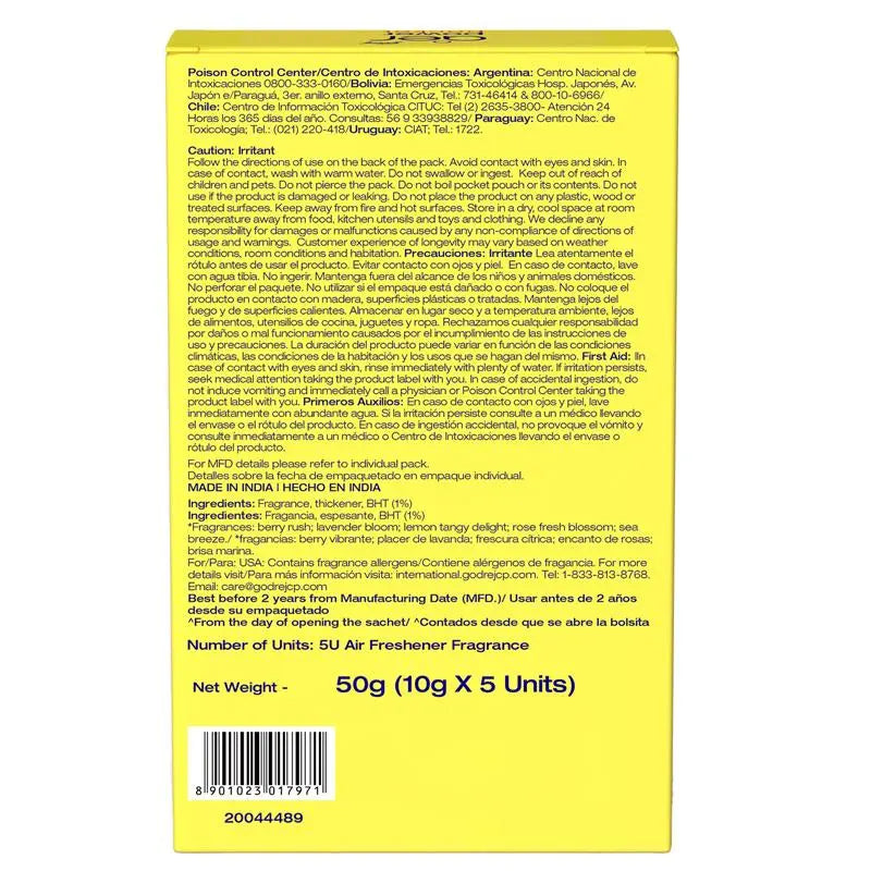 Vital-Habitat™ Long-Lasting Hanging Air Freshener (Pack of 5) – 30-Day Guest-Ready Freshness for Bathrooms, Closets & Small Spaces