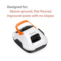 Vital-Habitat™ Cordless Robotic Pool Cleaner – 90-Min Automatic Vacuum for Flat Bottom Above-Ground Pools (Up to 860 Sq.Ft)