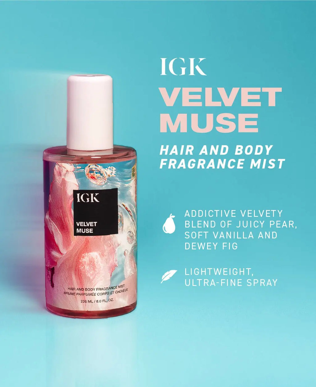Vital-Habitat™ Velvet Muse Hair & Body Fragrance Mist – Hydrating Floral & Warm Vanilla Glow with Cactus Flower Extract