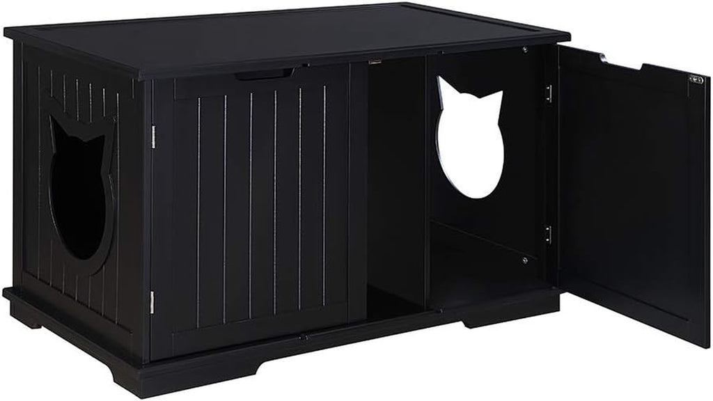 Vital-Habitat™ X-Large Designer Cat Washroom & Hidden Litter Box Enclosure – Premium Storage Bench & Multifunctional Side Table