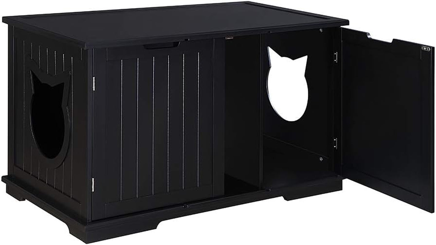 Vital-Habitat™ X-Large Designer Cat Washroom & Hidden Litter Box Enclosure – Premium Storage Bench & Multifunctional Side Table