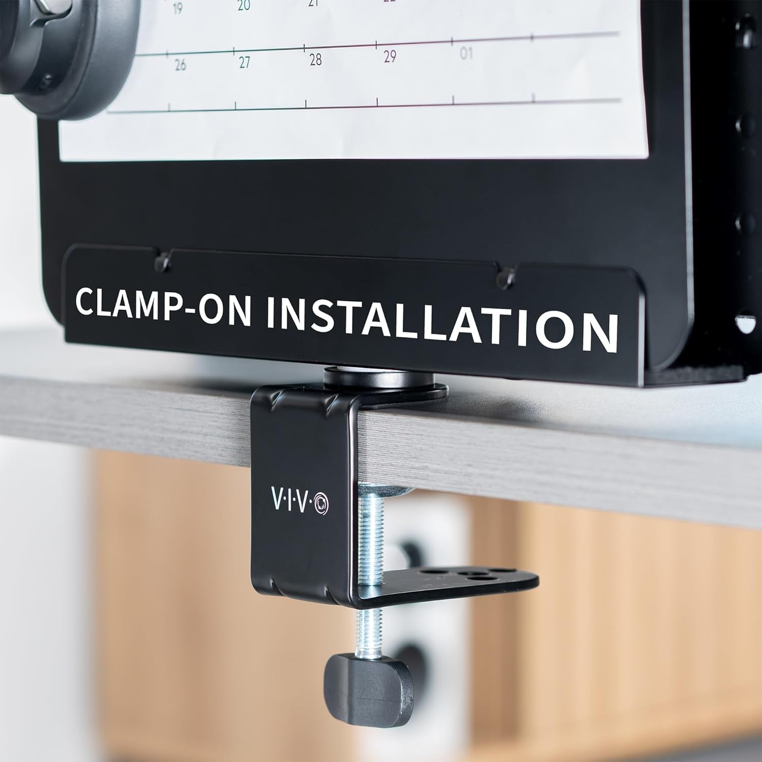 Vital-Habitat™ 360° Rotating Clamp-On Desk Organizer – Magnetic Steel Pegboard with Integrated Laptop Holder & 5-Piece Accessory Kit