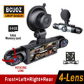 Vital-Habitat™ 4-Channel 360° Dash Cam – 1080P Full HD Front, Rear, Left & Right Dash Camera with Free 64GB SD Card & Night Vision