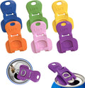 Vital-Habitat™ 6-Pack Easy-Open Can Tab Lever & Beverage Barricade – Nail-Saver Soda Opener with Rotating Dust-Proof Cover